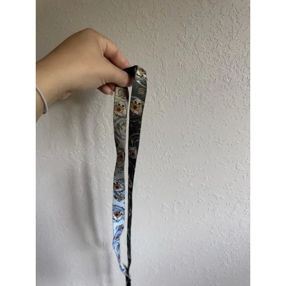 Harry Potter Gray Hedwig ID Lanyard Badge Holder With Hedwig Charm Pendant